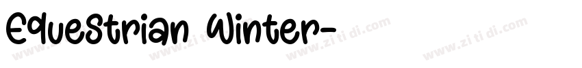 Equestrian Winter字体转换